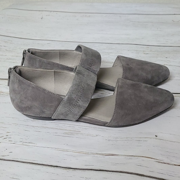 Eileen Fisher Gray Vero Flats Size 8